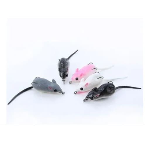 Isca artificial Rato ratinho 5 cm 10g pesca traíra tucunaré dourado Isca Artificial Frog Rato Para Traíras Anti Enrosco