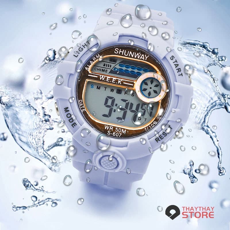 Relógio Relogios Feminino Baratos luxo de Pulso Digital Esportivo Prova Da água S-607