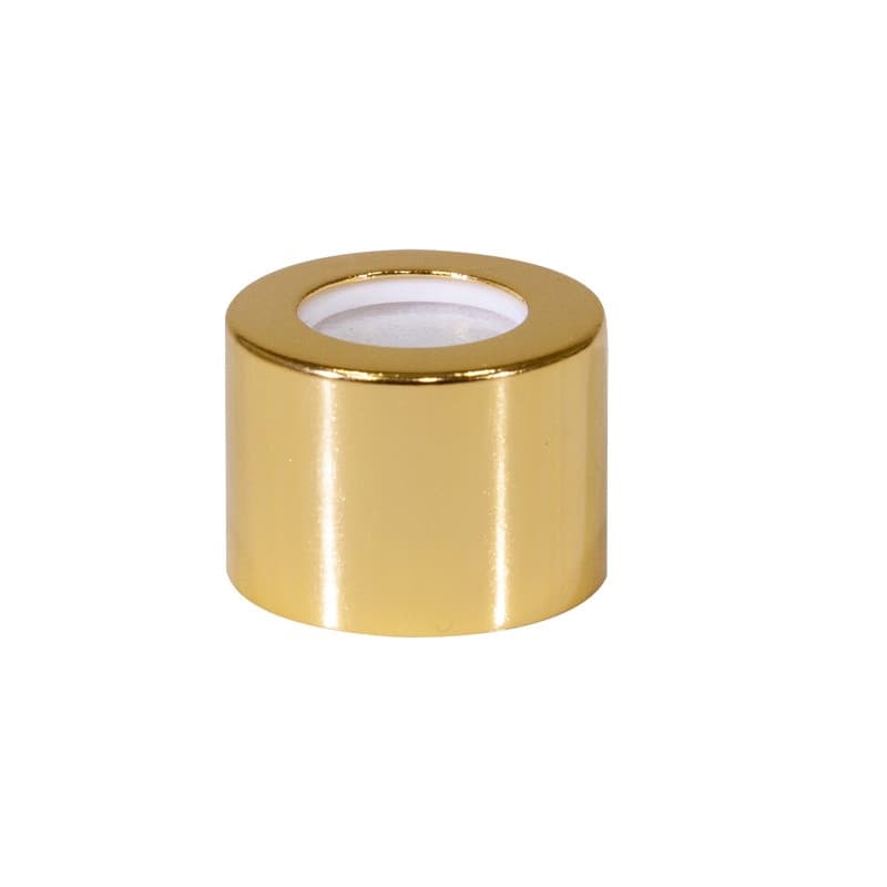 10 Tampas para Aromatizador / Difusor Luxo Ouro Rosca 18 com Furo