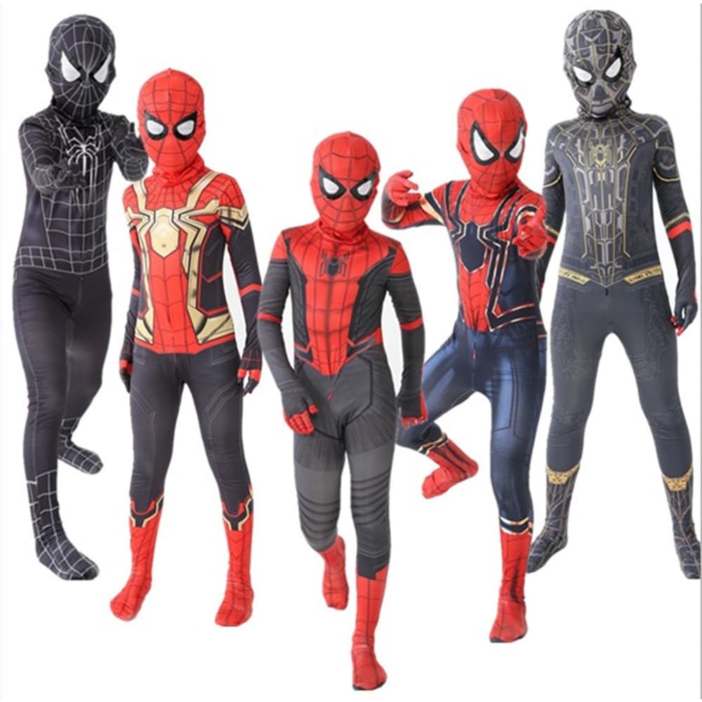 Body Spider Man Fato De Aranha Homem Vermelho Veneno Miles Vestuário Infantil