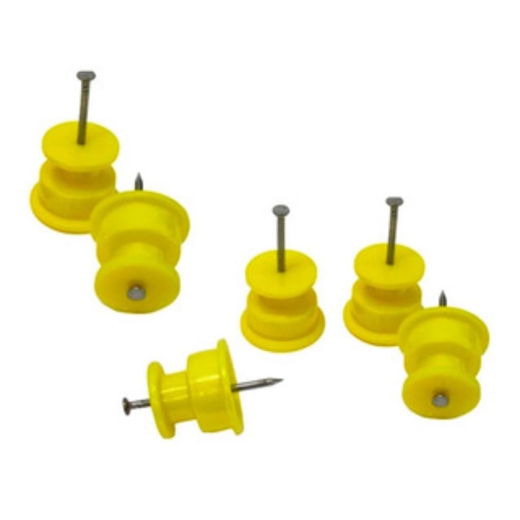 Isolador Cerca Elétrica Amarelo 30x30 (PCT 50UN )