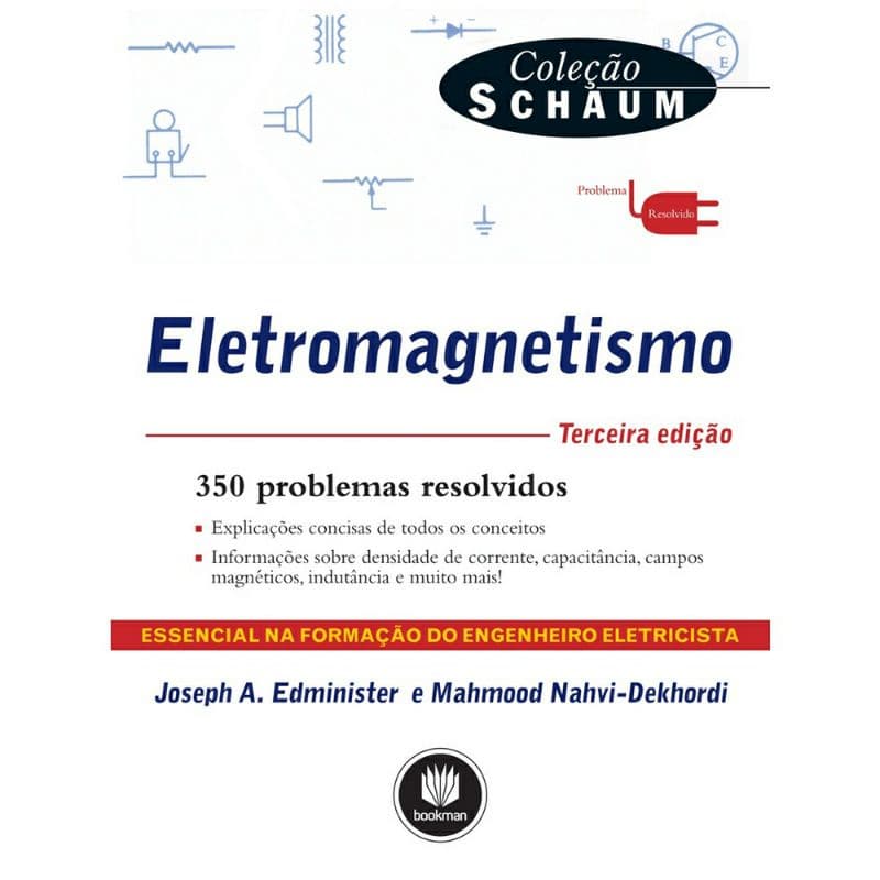Coleção Schaum - Eletromagnetismo livro físico impresso original novo embalado
