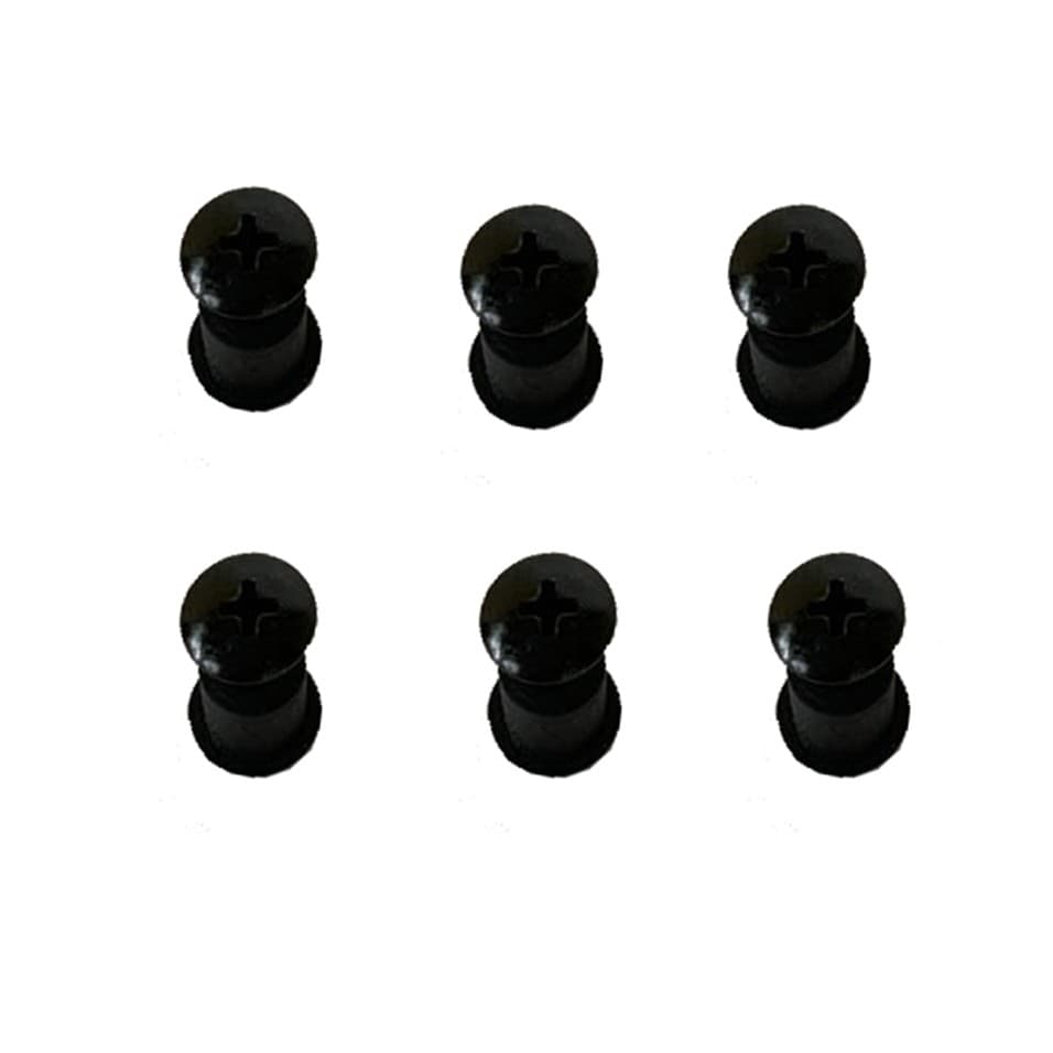 Parafusos Metal Com Buchas Bolha Cbr 600 Philips Preto Kit 6