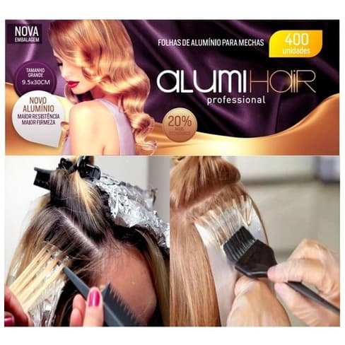 Papel Alumi Hair 5 Unidade Caixa 400 Folhas 9.50x Cmluzes