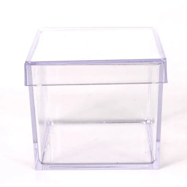 10 caixinhas acrílicas 5x5 Atacado - caixa transparente