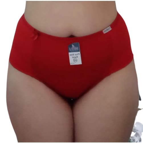 Calcinha Plus Size Cós Alto Adulto Compressão Lateral Larga Confortável Tamanho Especial Calçola