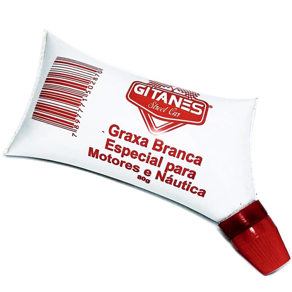 Graxa Branca Gitanes Para Fusos, Tornos e Portões Basculantes Sachê 80g