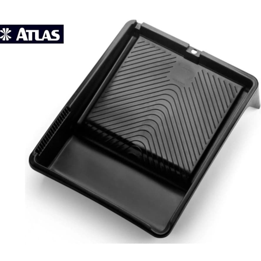 Bandeja Plástica Para Pintura 2,7l Preta Para Rolo 23cm - Atlas