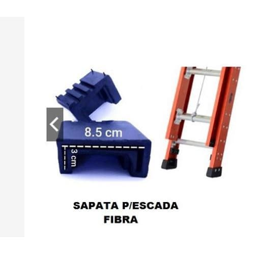 Pé De Borracha Para  Escada  Extensiva De Fibra