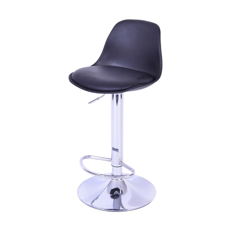Cadeira de jantar Boxbit Saarinen Joly Preta Base Cromada