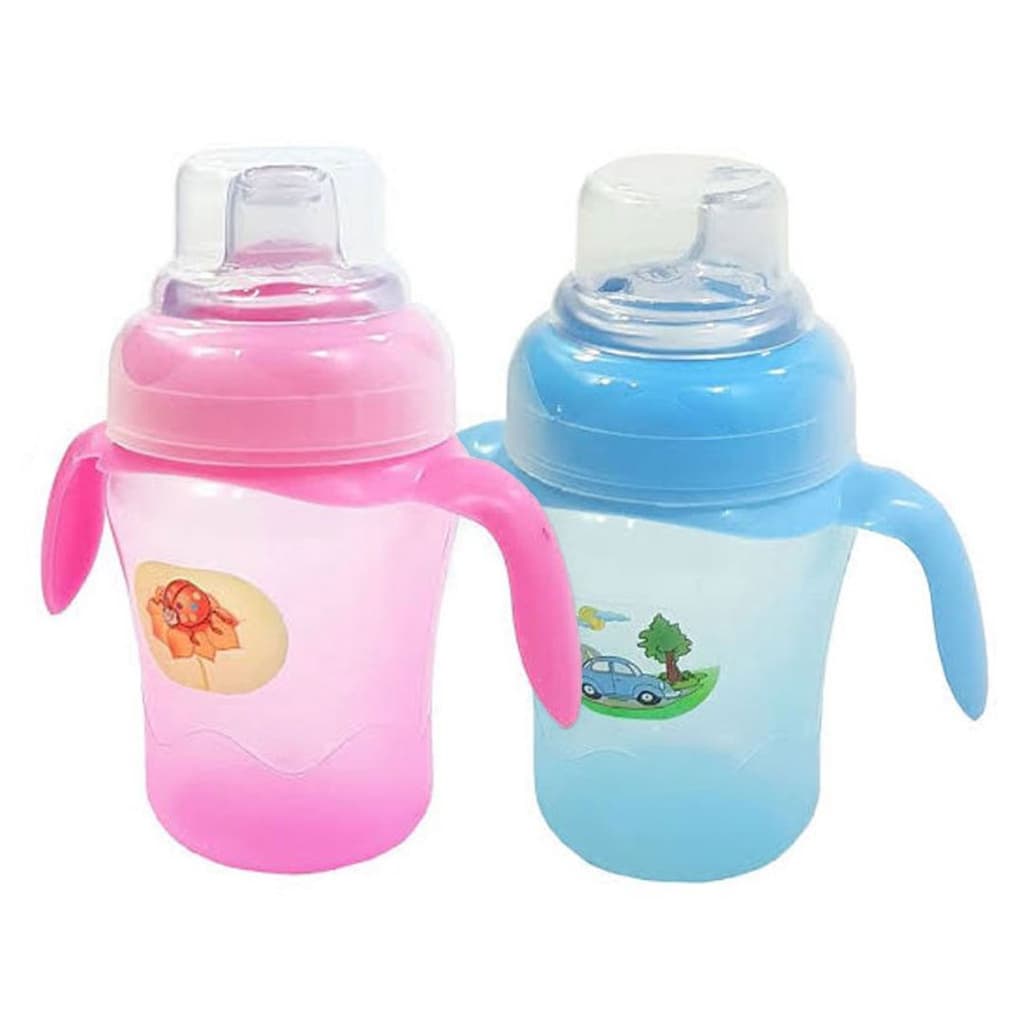 Copo Treinamento antivazamento com Bico Macio não derrama ideal para crianças infantil 240ml Cefisa