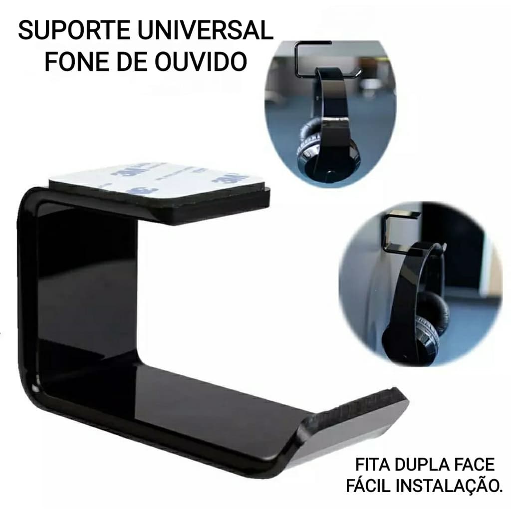 Suporte Fone de Ouvido de Acrílico