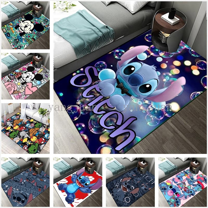 Disney Disney Disney Anime Tapete Sala de estar Mesa de centro Tapete Star Treasure Quarto Bay Window Tapete de cabeceir