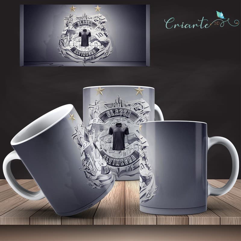 Caneca Porcelana Coleção Santos #10