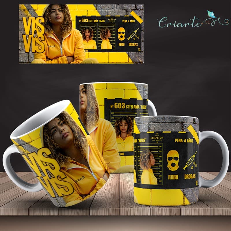 Caneca Porcelana Coleção Vis a Vis #03