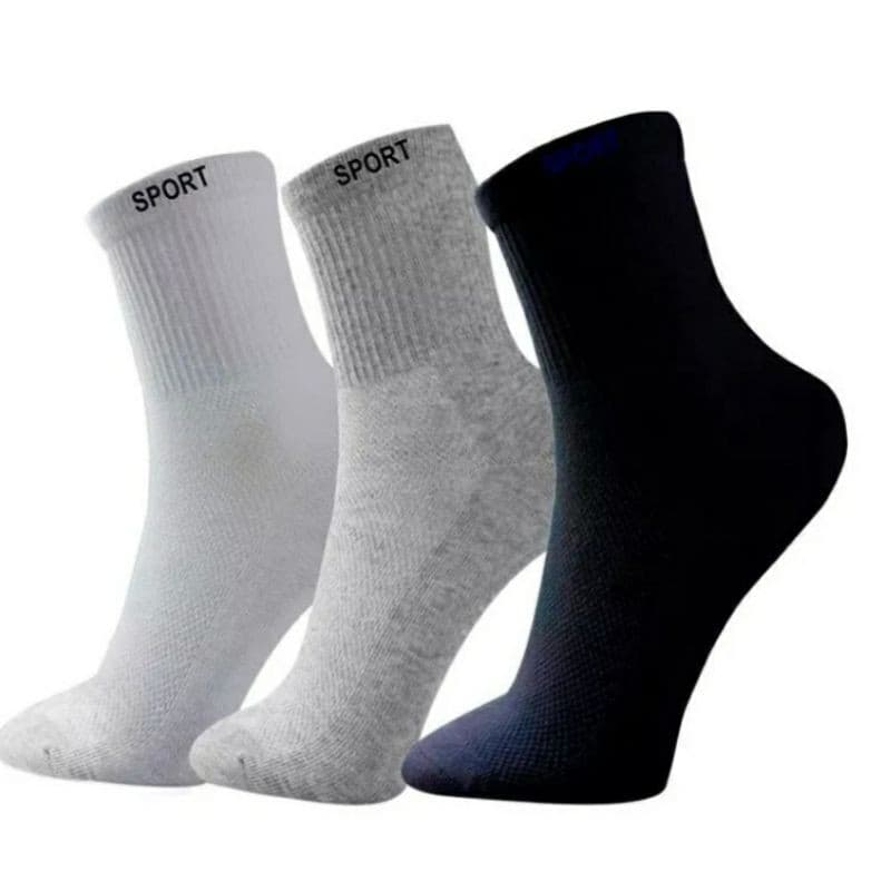 Meia CANO MÉDIO 70% Algodão N 37a44  Masculina Adulto meias Sport 6/12 pares algodao meias conforto