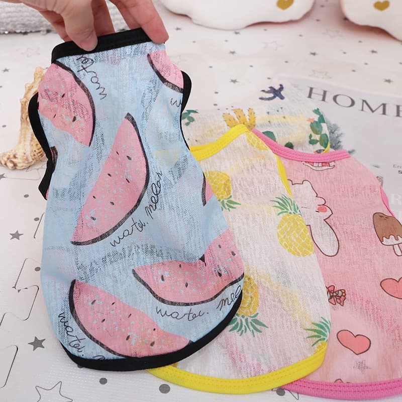 Coelho Unicórnio Flamingo Pet Cachorro De Verão Roupas Respiráveis Colete Para Gato Fofo Chihuahua Clohtes
