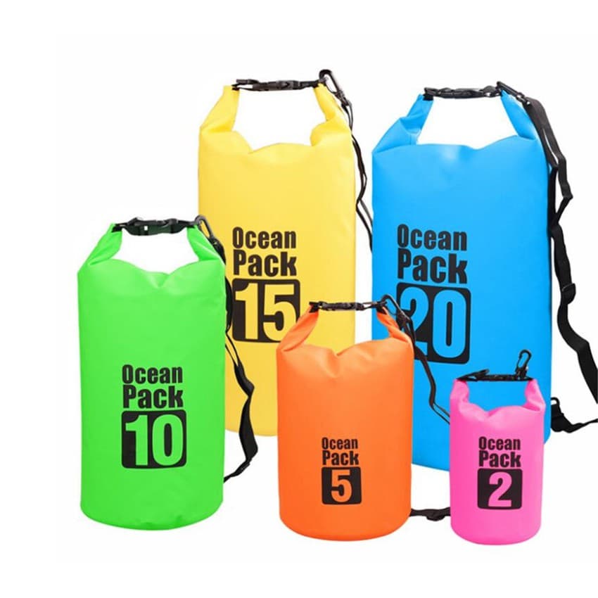 2L-30L Ocean Pack PVC Impermeável Saco Seco Flutuante Barco Caiaque Acampamento
