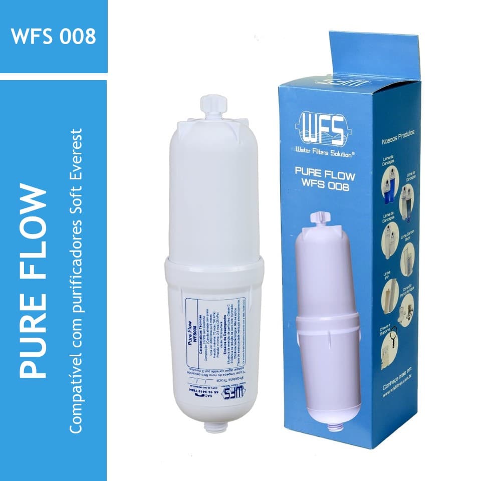 Filtro Vela Purificador Compatível com Soft Everest (WFS 008 Pure Flow)