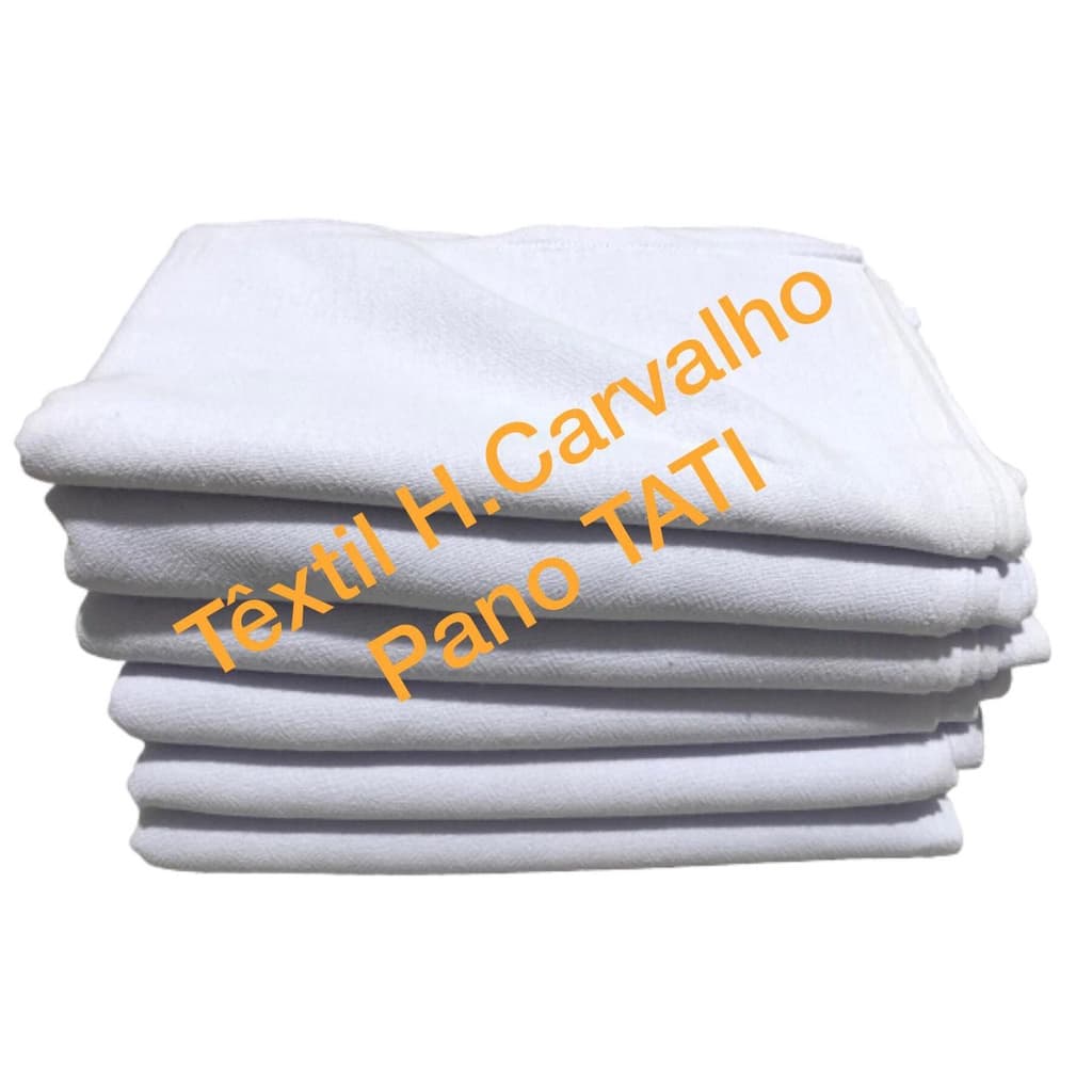 10 Panos de Prato Pé de Galinha Tati (41cm x 66cm) - Têxtil H. Carvalho