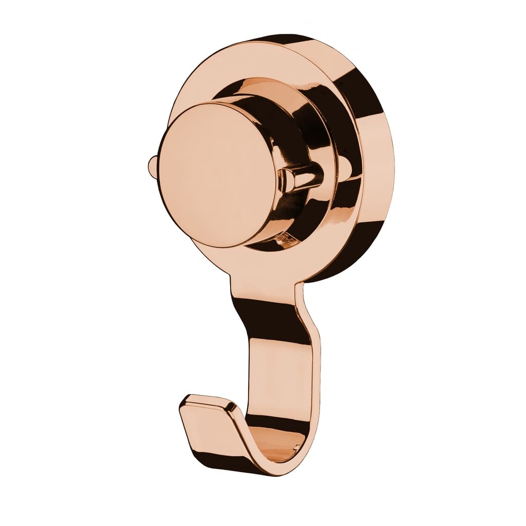 Cabide Gancho Suporte Multiuso Porta Toalha Ventosa Banheiro Cobre Rosé Gold - 4054rg Future