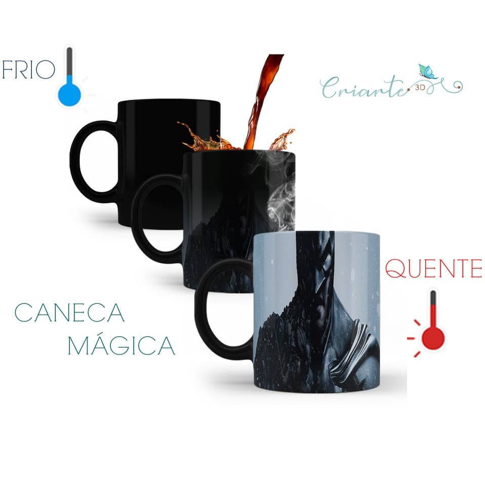 Caneca Porcelana Mágica Coleção Batman #04