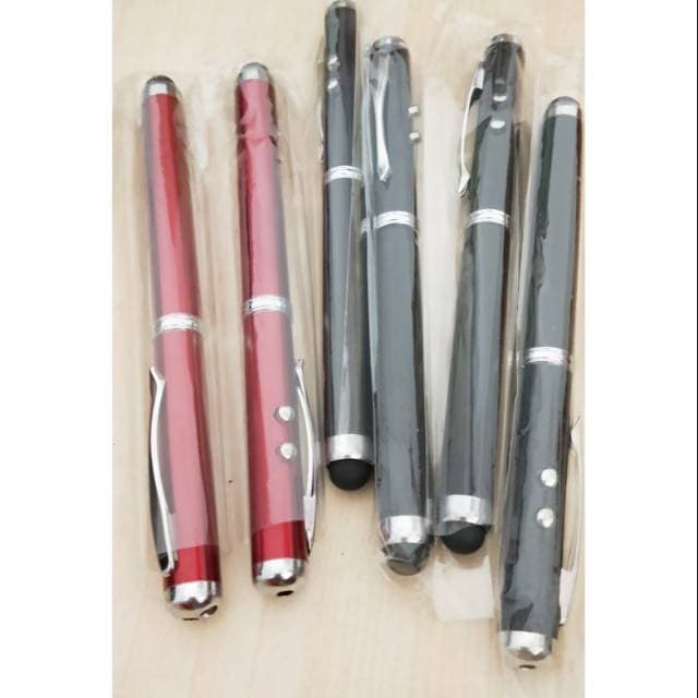 Stylus Pencil 4 Em 1 Caneta laser Lanterna HP tablet TaffLED jnp