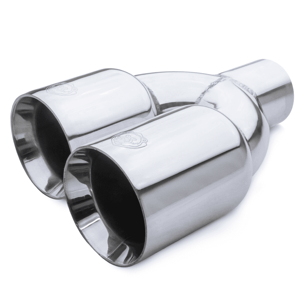 Ponteira Esportiva Universal Saída Dupla 3,5 Polegadas em Aço Inox Barenwald Dorfen Acabamento Polida UP! Golf Jetta Passat Polo Golf GTI TSI Astra Argo Onix Compass Renegade