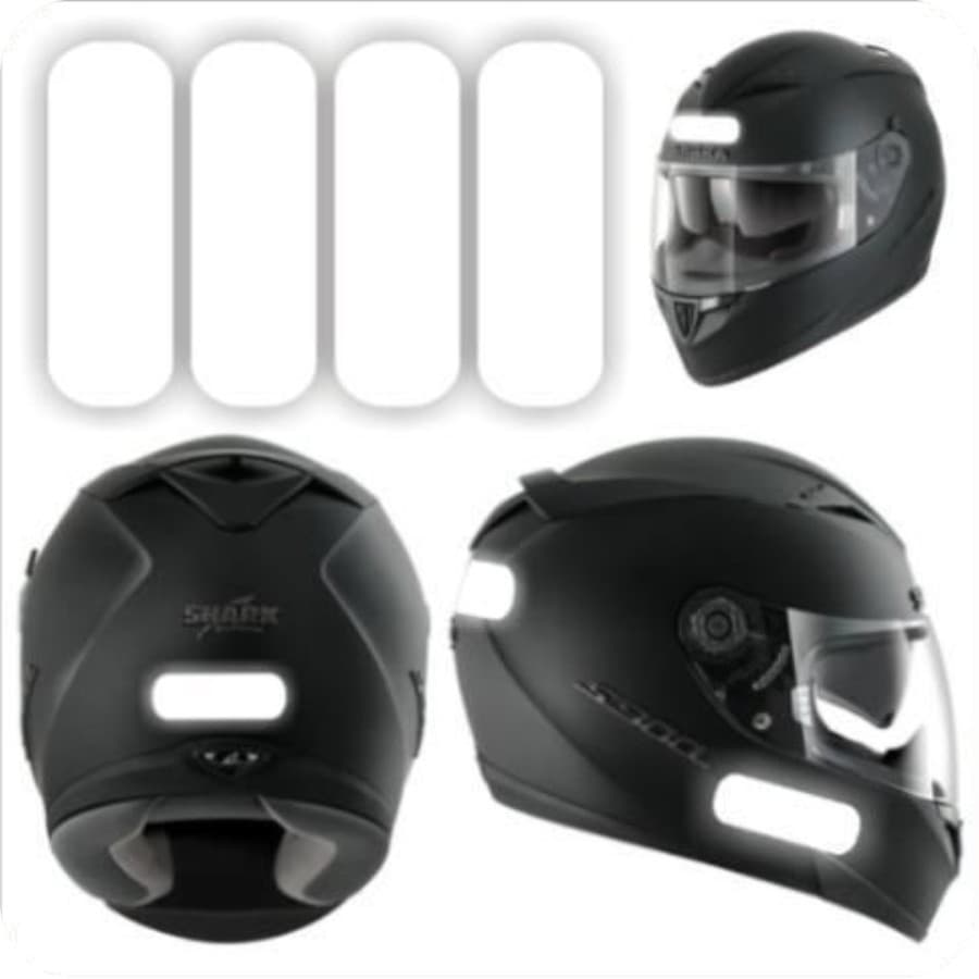 Adesivo Refletivo P/ Capacete, Moto, Carro E Bicicleta