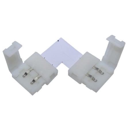 Conector Rápido Led 3528 5050 2 vias 1 cor 90 graus Emenda L Rápida Clic Sem Solda
