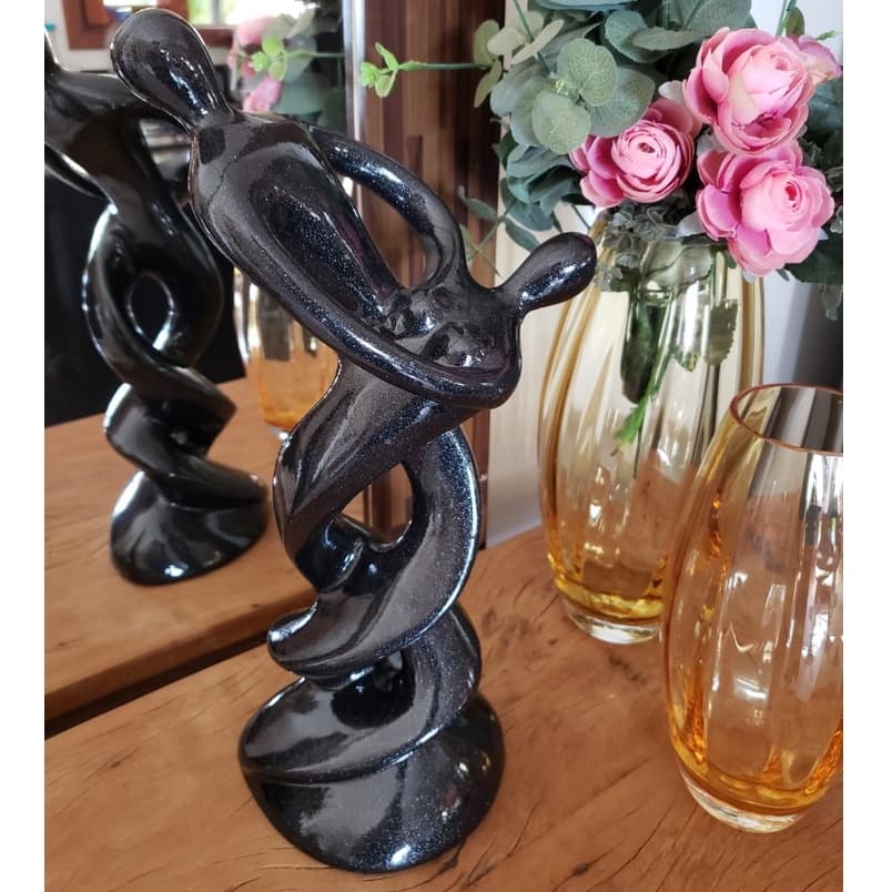 Escultura casal escultura familia enfeite rack sala estatueta amor infinito estatua decoração para aparadores sala quarto escritorio estatua decorativa esculturas decorativas acabamento fosco ou brilhante