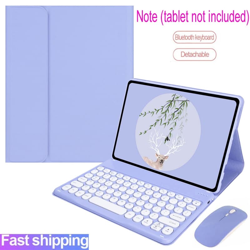 Capa De Teclado Para Amazon Fire HD 10 11ª Geração 13ª 10.1'' 2021 2023 Geração Sem Fio Bluetooth keyboard mouse case cover