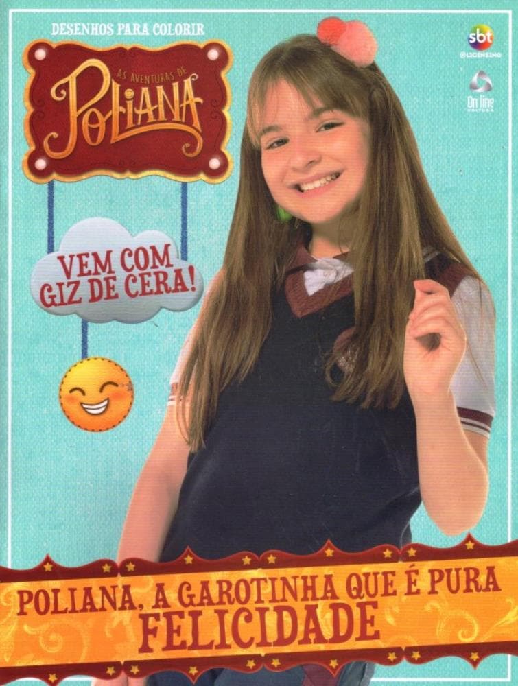 Revista De Colorir As Aventuras De Poliana Desenhos  Giz de Cera