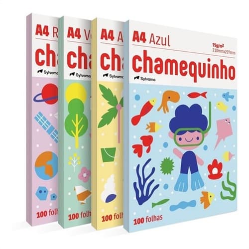 Papel Sulfite Chamequinho Tamanho A4 Gramatura 75g
