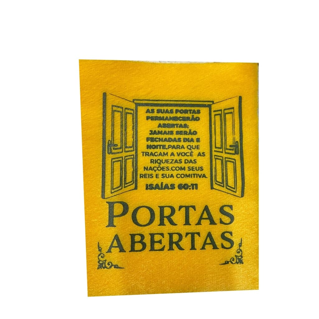 Saquitel Portas Abertas Amarelo dizimo neutro igreja - 25 unidades