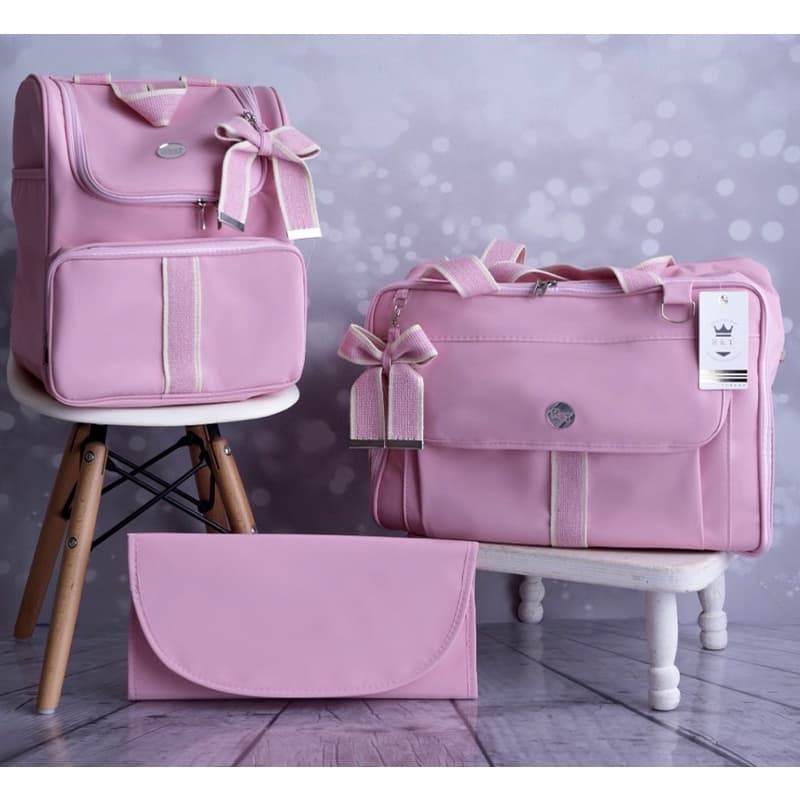 Kit Maternidade Sonho 3 Peças Bolsa Térmica Impermeável Mochila e Trocador