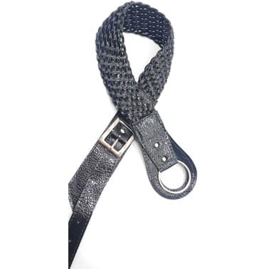 Cinto feminino trançado preto LU034