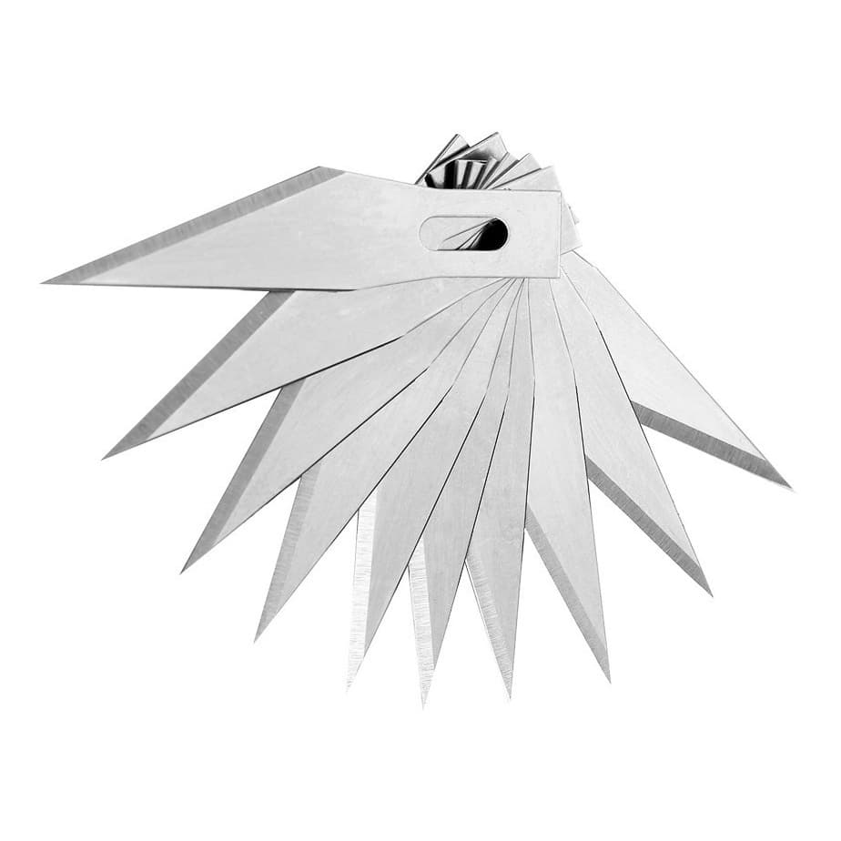 10 Lâminas Knife Blades Lamina Estilete Precisão Bisturi Artesanato