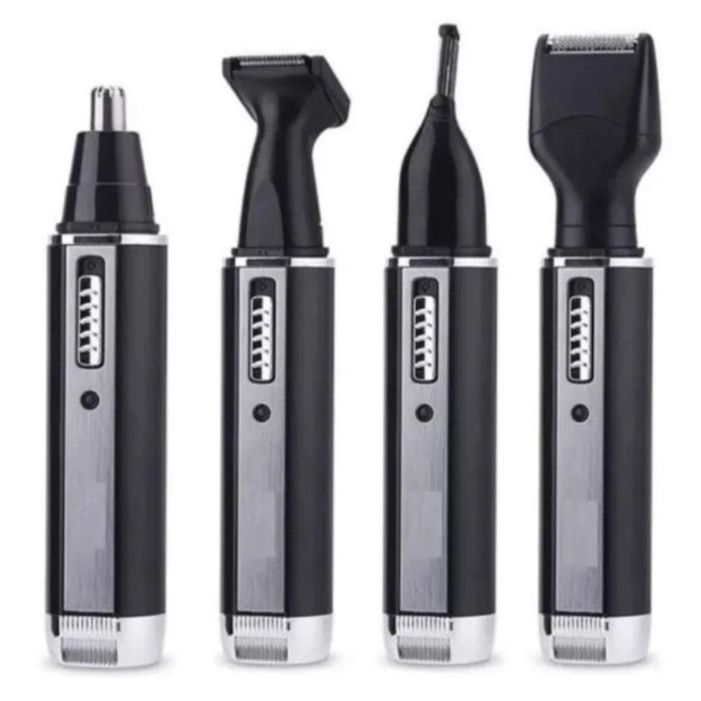 Aparador de pelos Sobrancelhas Barba Nariz Bigode 4 em 1 Recarregável Bivolt Luatek LMF1109