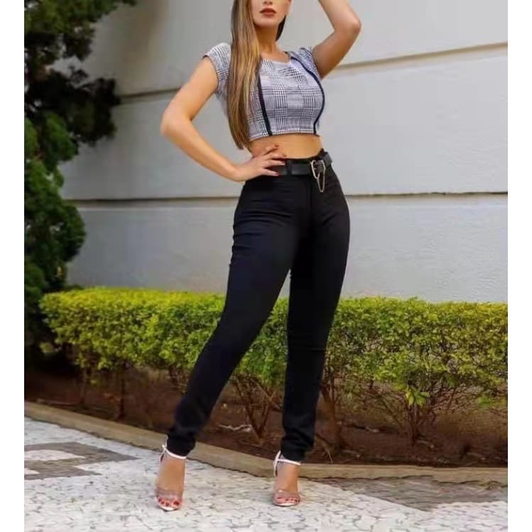 Calça Mom Jeans Com Cinto