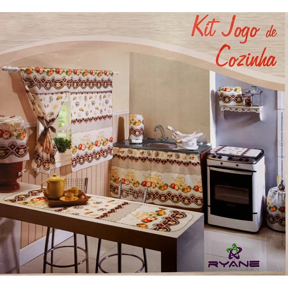 Jogo de Cozinha 10 Peças - Várias Estampas
