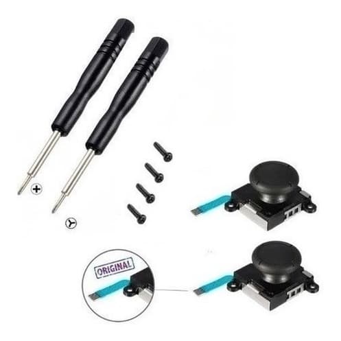 Kit 2 Botões Analógico 3d Joy-con Nintendo Switch + Chaves