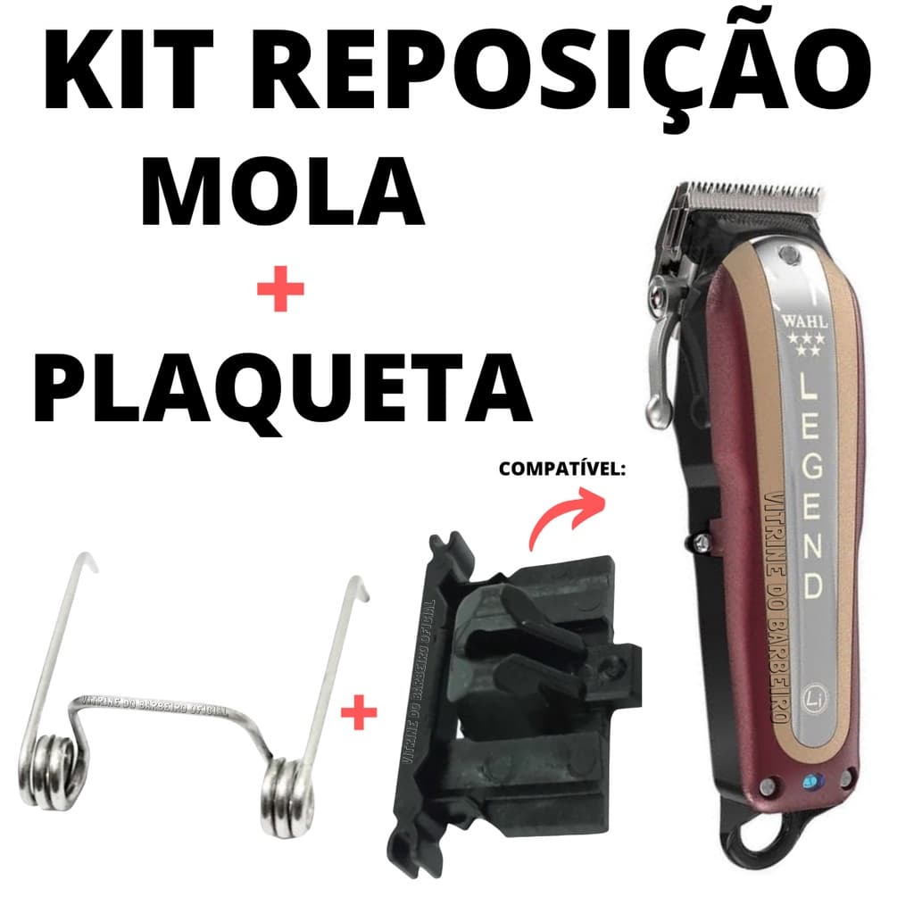 Mola + Plaqueta Kit Reposição Máquina Legend Cordless!!