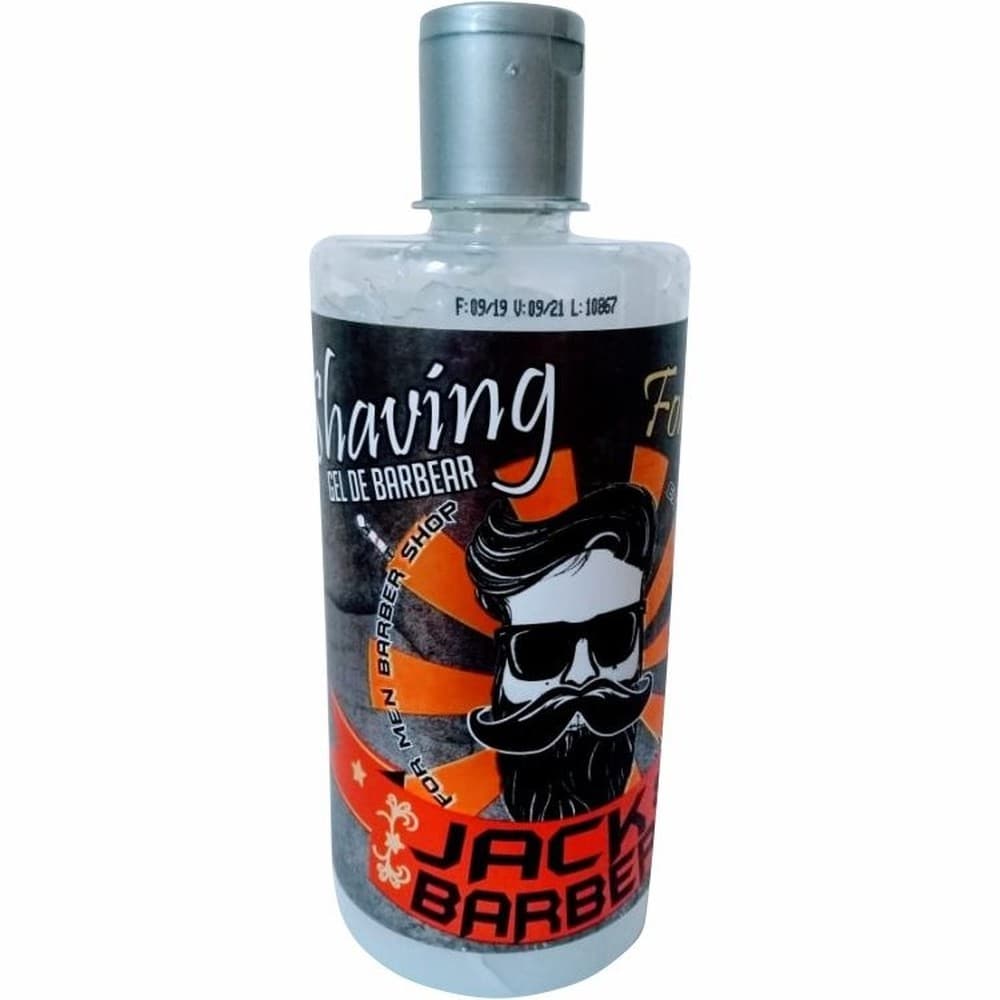 Shaving Gel Para Barbear Jack Barber 500g Suave Mentolado