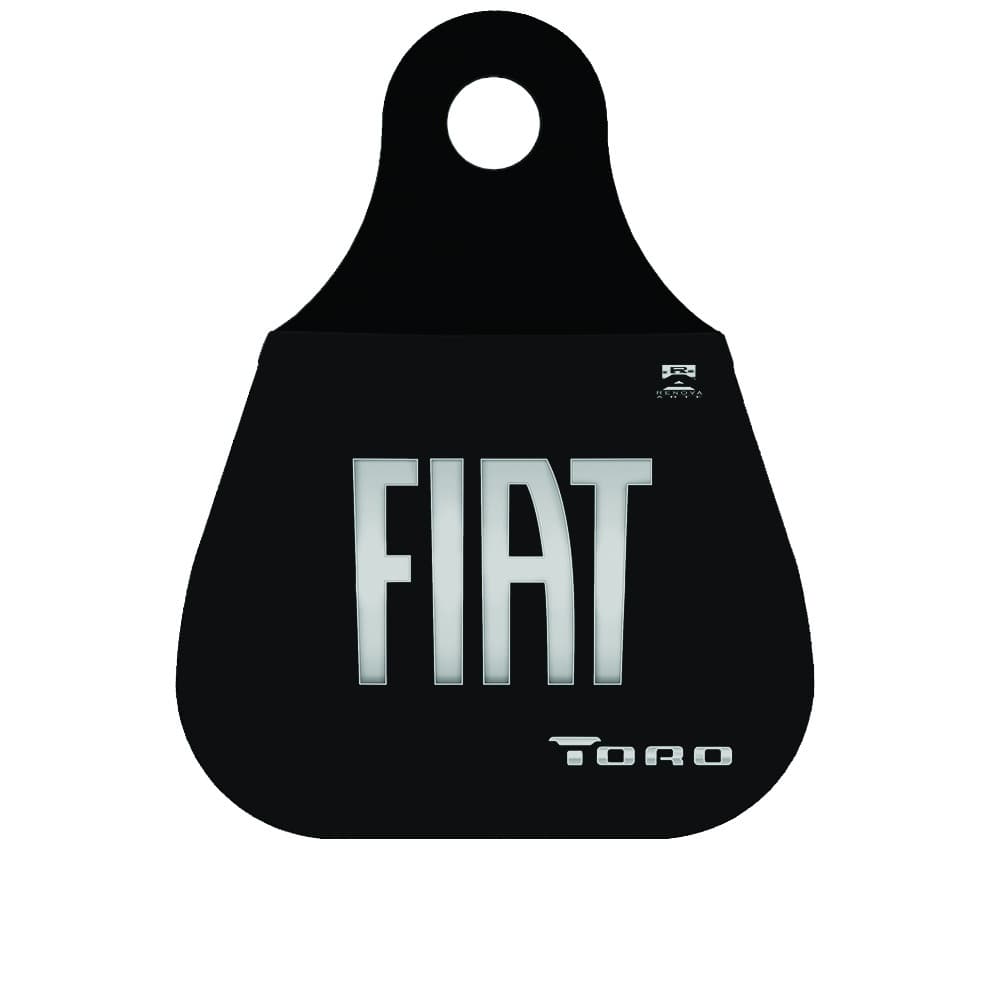 Lixinho lixeira lixo para cambio de carro Logo Prata Fiat Toro