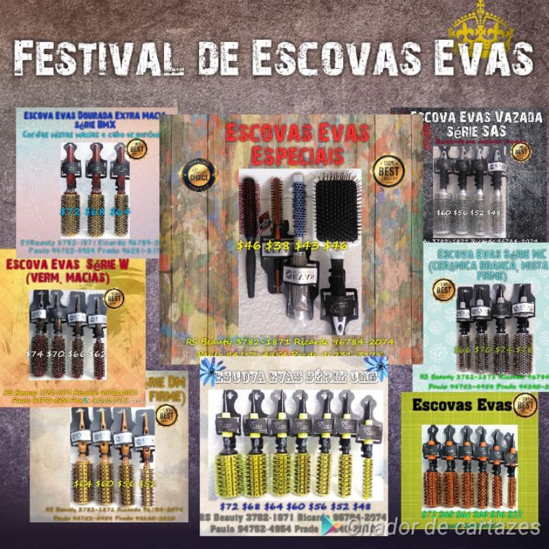 Kit Escova EVAS (todas as Séries) kits completos