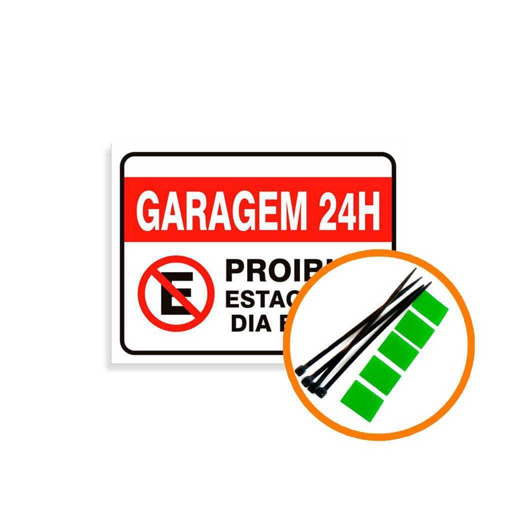 Placa Proibido Estacionar Modelos Grande 30x40 Cm