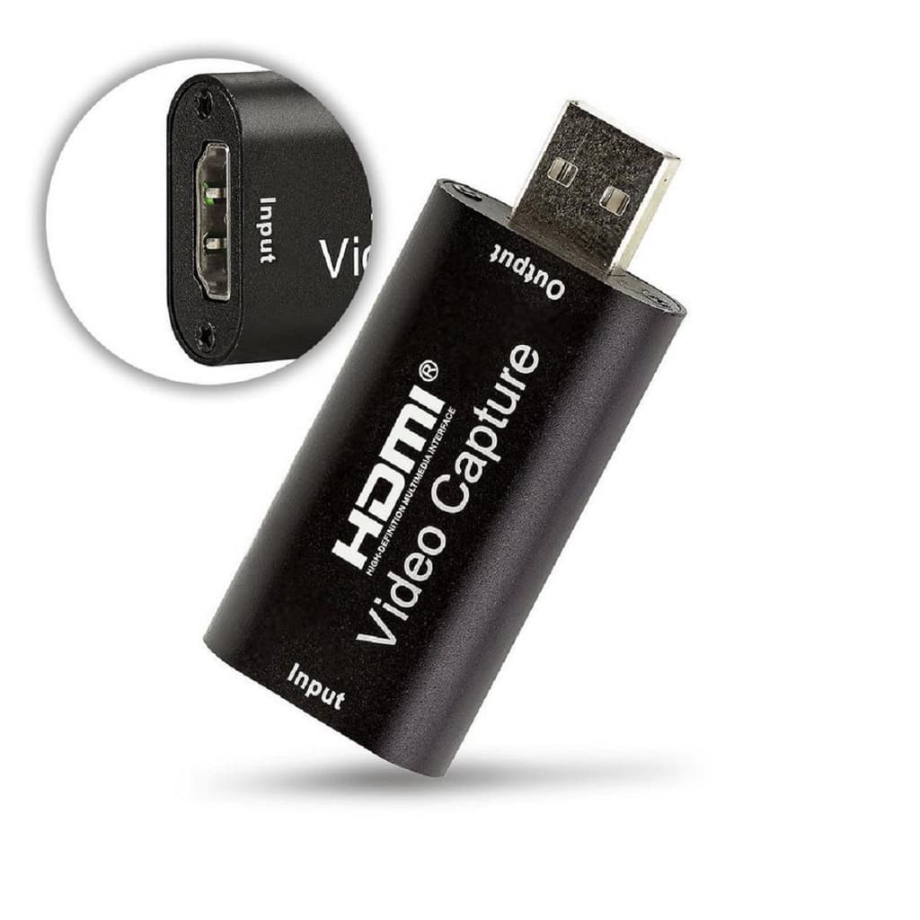 Placa de Captura Video HDMI USB 2.0 ADdaptador 1080p Full HD Live Sreaming Ao vivo Play Station Xbox