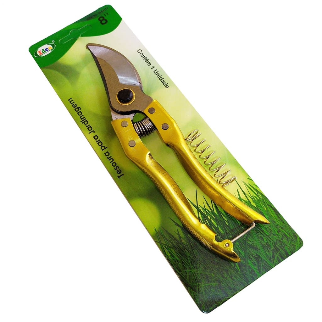 Tesoura Para Poda De 8 Polegadas Jardinagem Cabo Metal