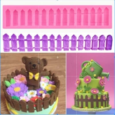 Molde de Silicone Cerca Cercadinho Confeitaria Artesanato